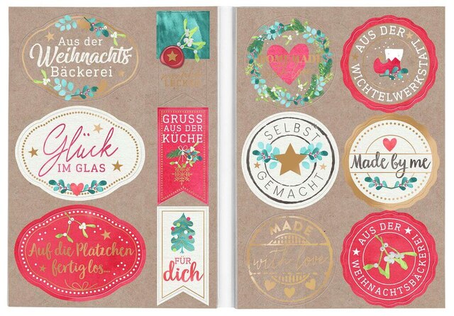 Stickerbuch-Sortiment Weihnachten (Motiv wird zufällig gewählt)