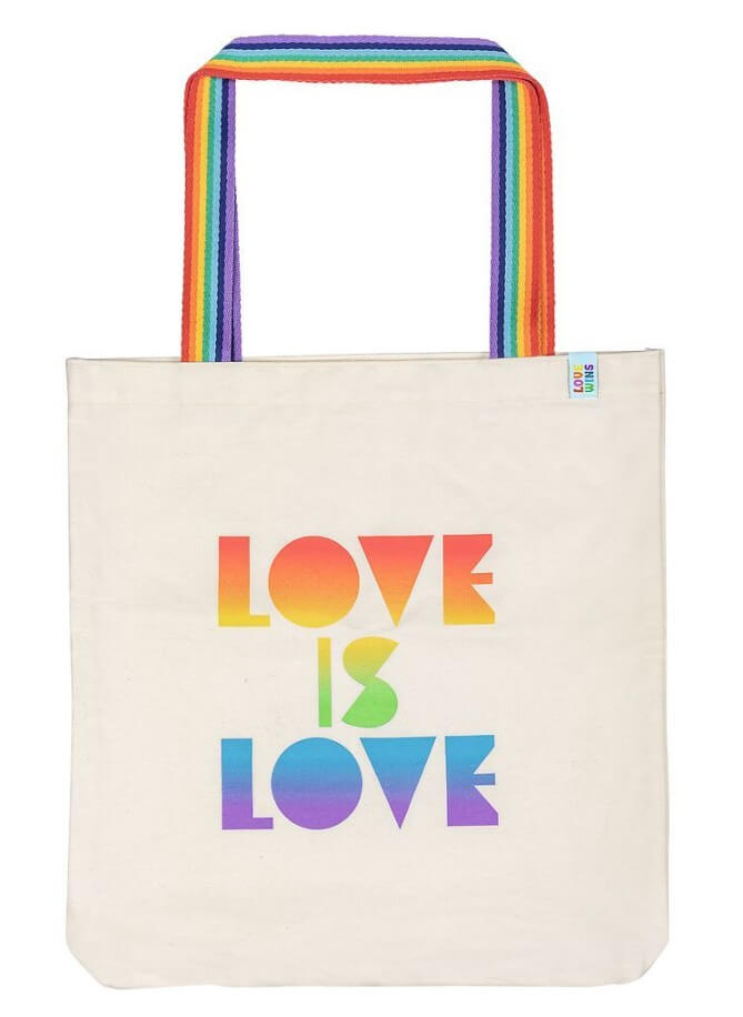 X_Shopper Bio-Baumwolle Rainbow Love