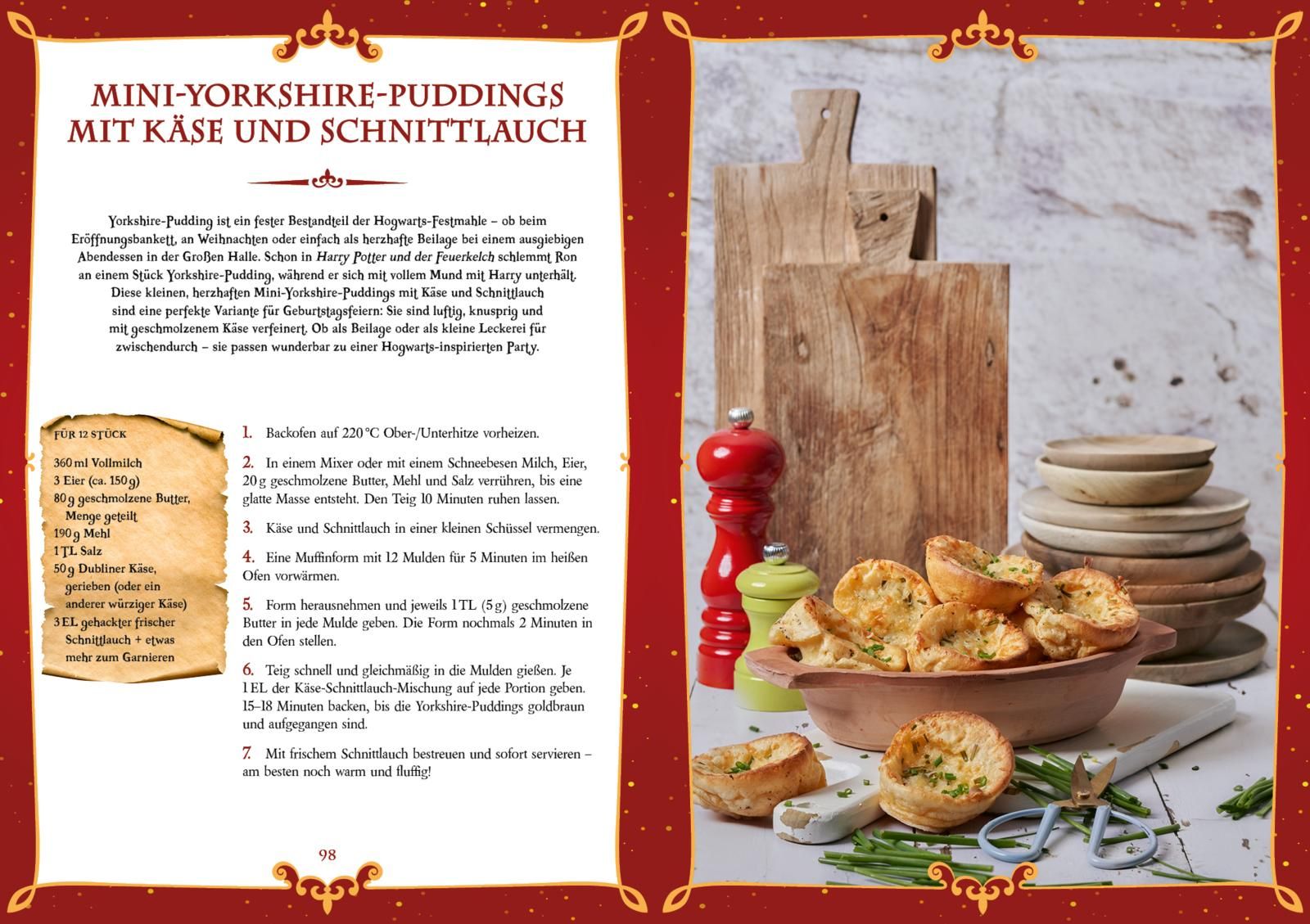 Feste feiern für Potter-Fans – Das Koch- und Backbuch (Mängelexemplar)