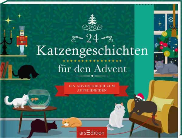 24 Katzengeschichten für den Advent - Ein Adventsbuch zum Aufschneiden (Mängelexemplar)