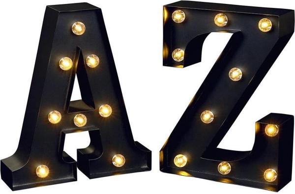 Aktion: Leuchtbuchstaben A + Z im Set groß