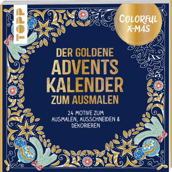 Colorful Christmas - Der goldene Adventskalender zum Ausmalen (Mängelexemplar)