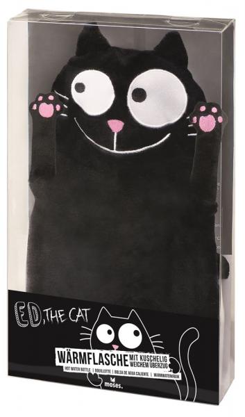 Ed, the Cat Wärmflasche mit kuschelig weichem Überzug (Verpackung beschädigt)