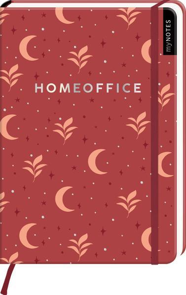 myNOTES Notizbuch A5: Homeoffice - Notebook medium, gepunktet