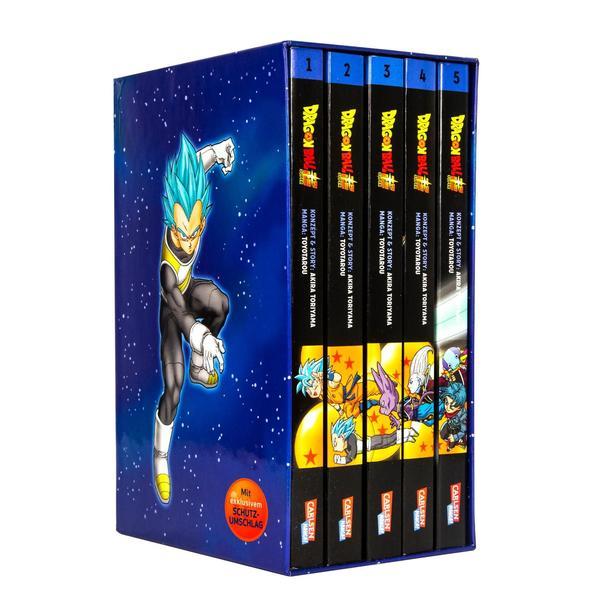 Dragon Ball Super Bände 1-5 im Sammelschuber mit Extra (Mängelexemplar)