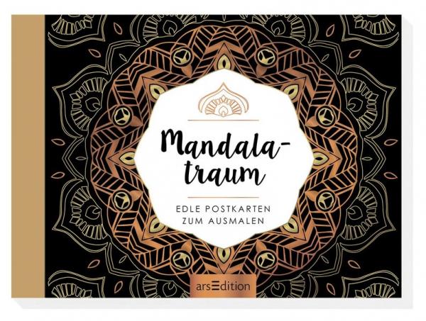 Mandalatraum - Edle Postkarten zum Ausmalen