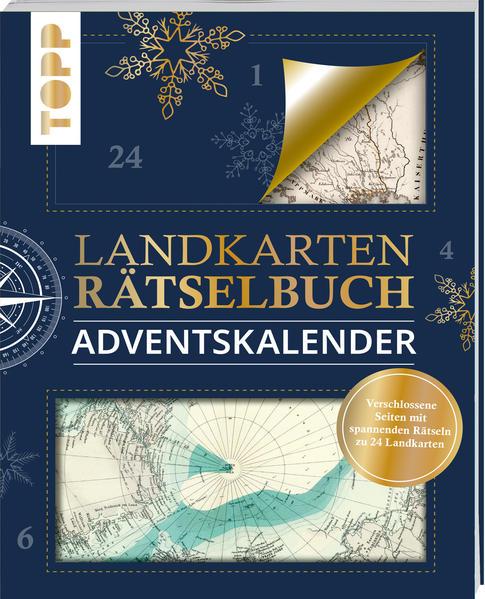 Landkarten Rätselbuch Adventskalender (Mängelexemplar)