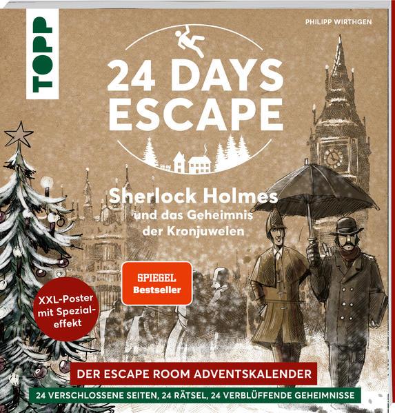24 DAYS ESCAPE – Der Escape Room Adventskalender - Sherlock Holmes (Mängelexemplar).