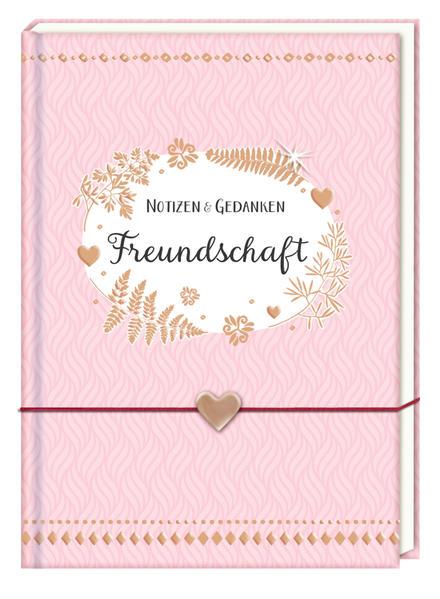 Notizbuch mit Freundschaftsband - Freundschaft Herz